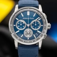 Audemars Piguet Code 11.59 Chronograph 41mm Blue Nuit Dial 26393ST NEW & Unworn 2