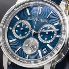 Audemars Piguet Code 11.59 Chronograph 41mm Blue Nuit Dial 26393ST NEW & Unworn 4