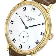 Patek Philippe Calatrava 33MM White Roman Numerals Dial Yellow Gold 3
