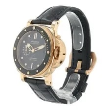 Panerai Submersible 18k Rose Gold Black Dial 42mm Automatic PAM01164 3