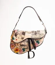 Dior — Dior Saddle ’s Floral Graphic Print Flap — Handbag — resale