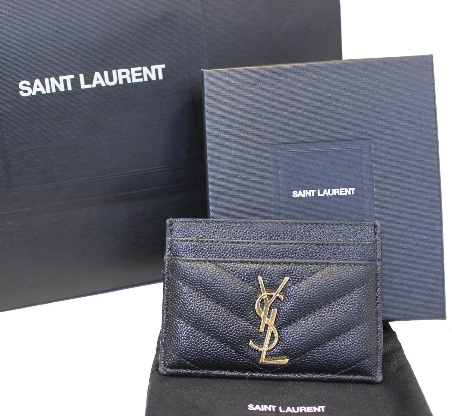 Yves Saint Laurent — Yves Saint Laurent Card Case Grain — Accessory — resale