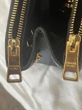 1BA786 Prada Galleria Double Zip Lux Mercurio W 2