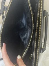 1BA786 Prada Galleria Double Zip Lux Mercurio W 3