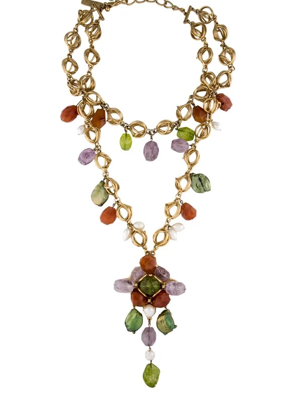 Oscar de la Renta — & Mother of Pearl Two Strand — Jewelry — resale