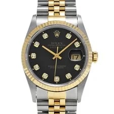 Rolex — Rolex Datejust 36 16233G Black/diamond 737332 — Watch — resale