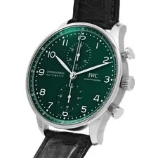 IWC Portugieser IW371615 41mm Stainless Steel Green #WW3632 2