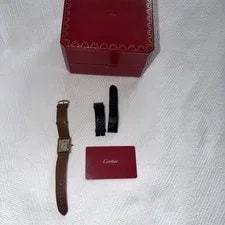 Cartier 18k Yellow Gold Tank Solo 3