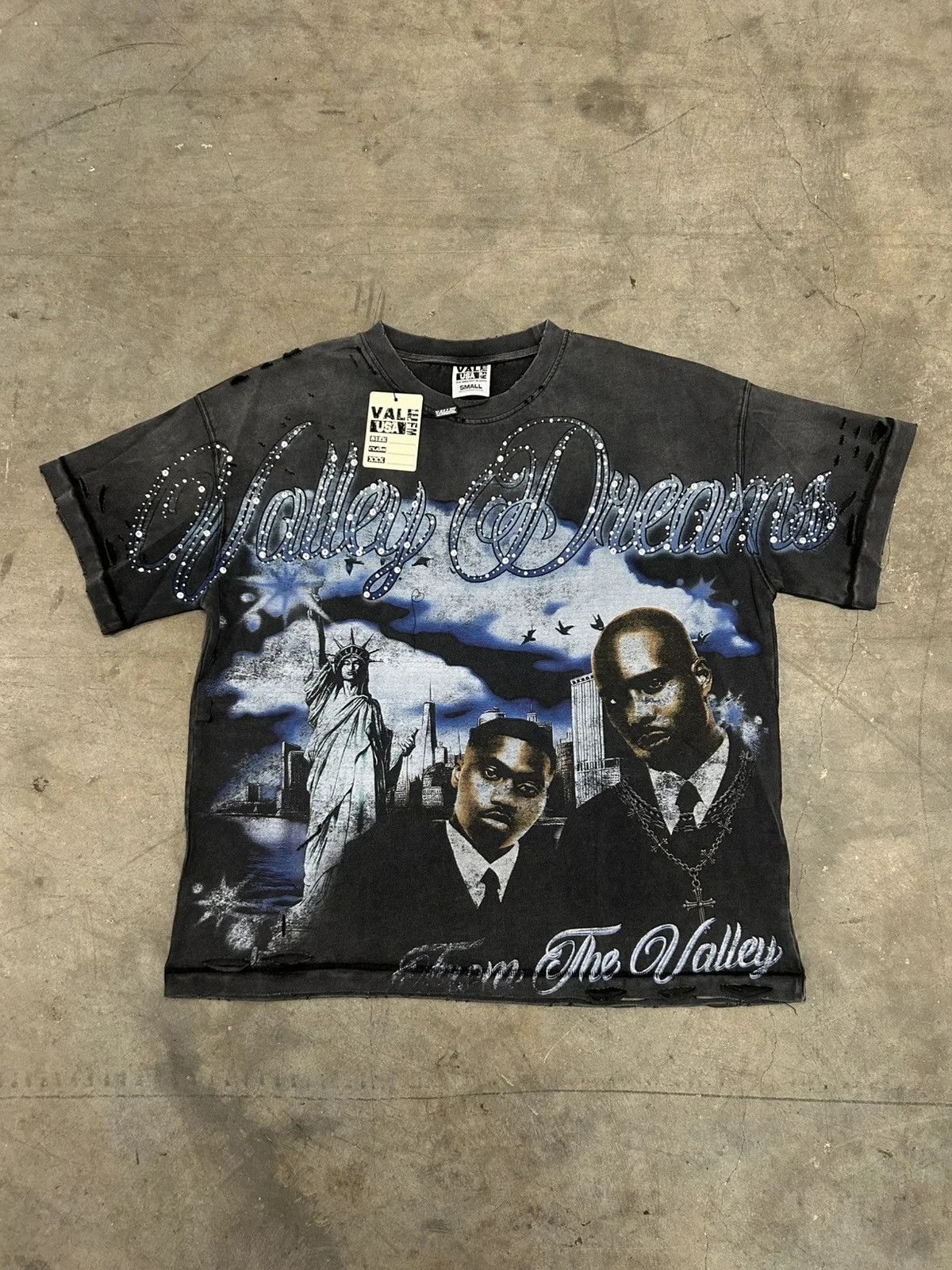 Vale Lives Valley Forever Godfather Bling Tee — streetwear — resale