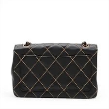 Chanel Wild Stitch Single Flap Double Chain Metal Fitting 2