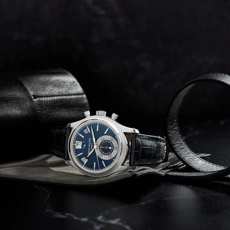 Annual Calendar Chronograph 5960P Blue Dial 2