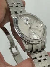 2010 Tudor Glamour Date-Day 56000 Automatic Steel 39mm Silver Dial W Card 2