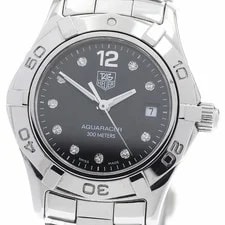 Tag Heuer — TAG Heuer Aquaracer 10P Diamond Quartz Silver B+ From Japan — Watch — resale