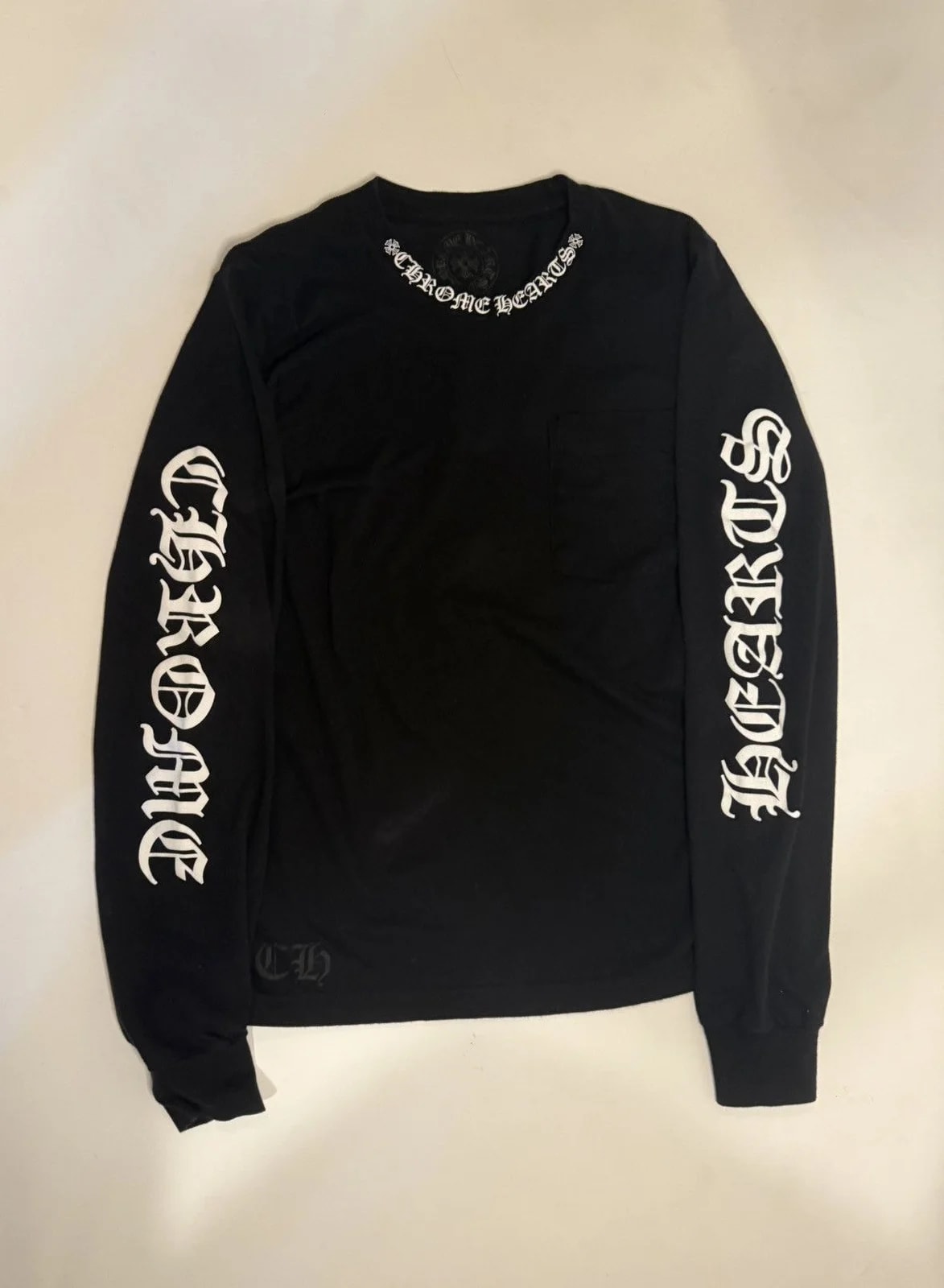 Chrome Hearts — Hearts Neck Logo Pocket Shirt Size S W/ Receipt — streetwear — resale