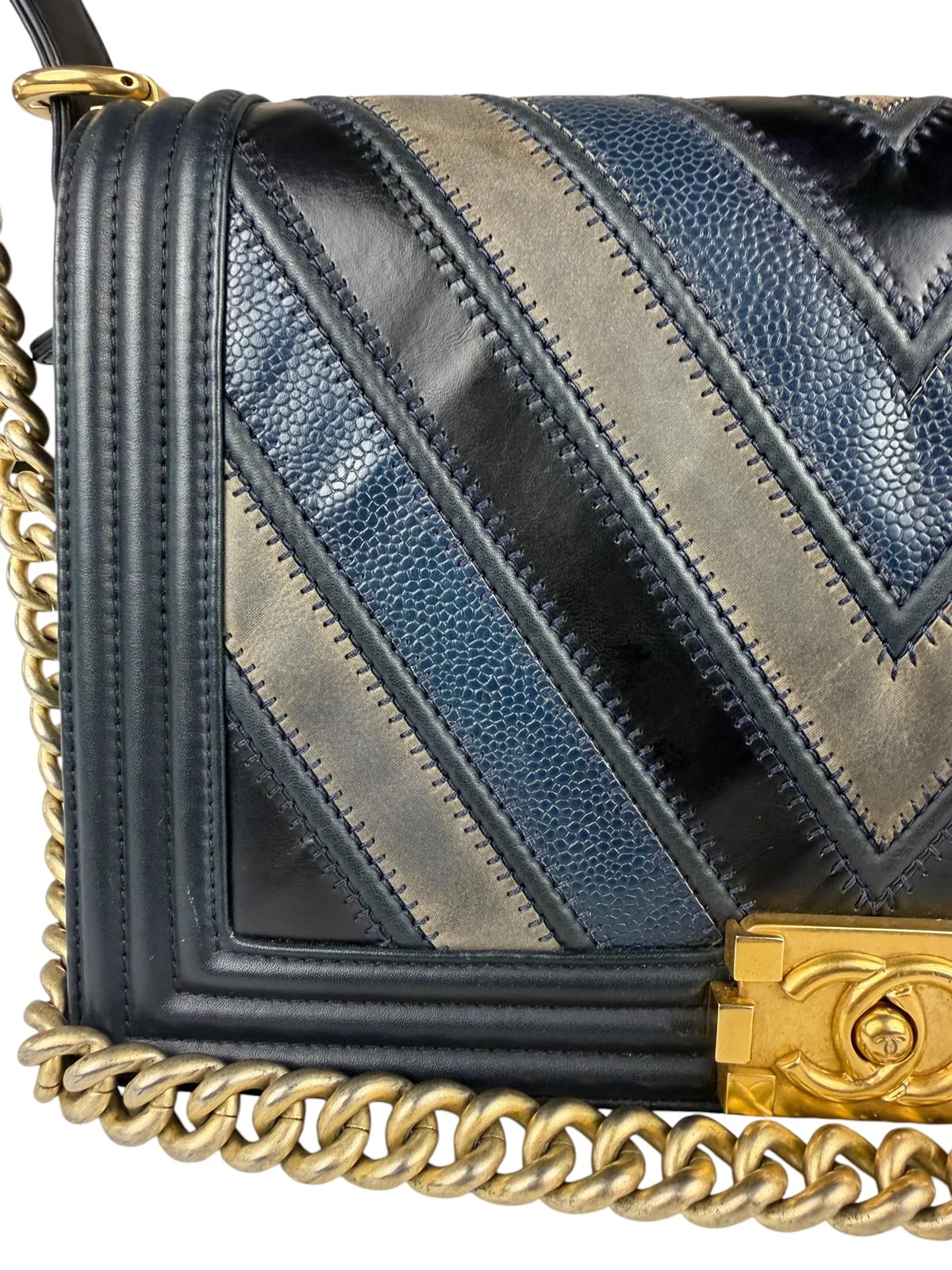 Chanel Chevron Old Medium Boy Flap 2016 2