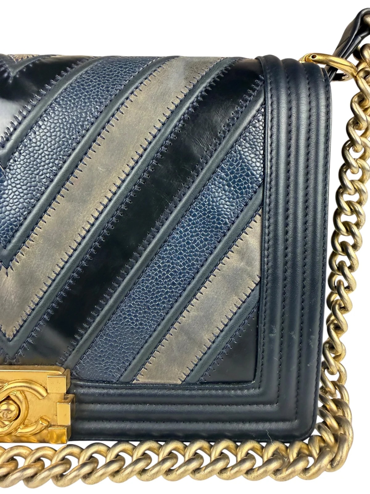 Chanel Chevron Old Medium Boy Flap 2016 3