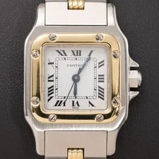 Cartier — Cartier Santos Carrée 24mm 18K Gold & Steel 0902 — Watch — resale