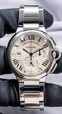 Cartier Ballon Bleu Chronograph XL 44mm Automatic Silver Dial eBay Live W6920076 3