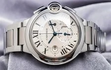 Cartier Ballon Bleu Chronograph XL 44mm Automatic Silver Dial eBay Live W6920076 4