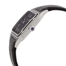 Cartier Santos-Dumont Lacquer Large Model Hand Wind Black Dial 2
