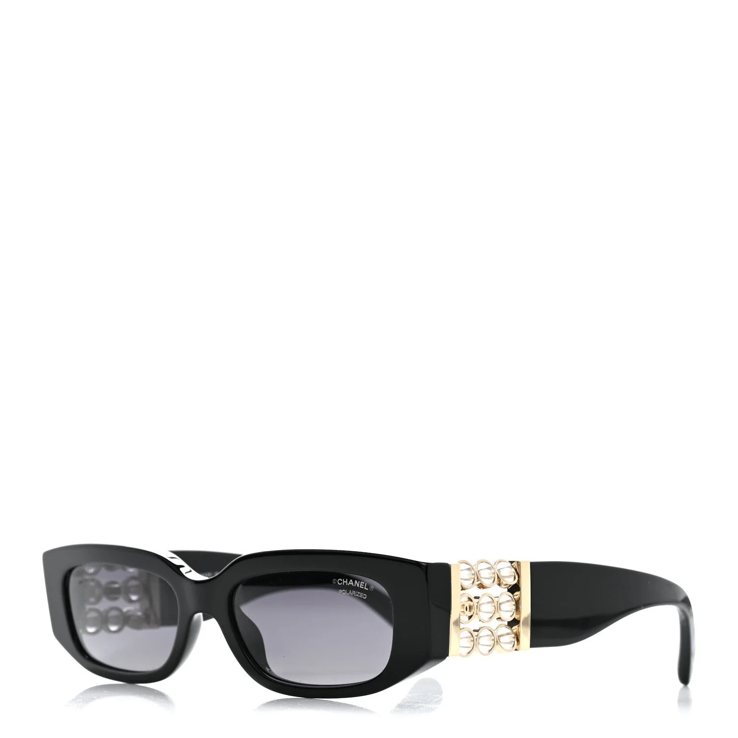 Chanel — Acetate Polarized Oval Sunglasses 5544 — Accessory — resale