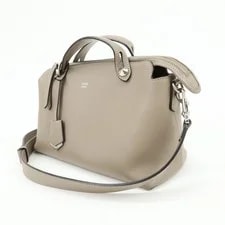 Fendi By the Way 2Way Greige 8BL146 Auth F/S 3