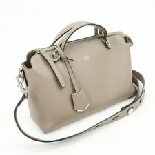 Fendi By the Way 2Way Greige 8BL146 Auth F/S 4