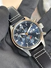IWC Pilot Automatic Chronograph Blue Leather 41mm IW388101 2