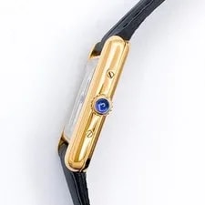 Cartier Must Tank SM Leaping Arabic Dial Gold [New Battery / Polished] 4