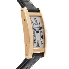 Cartier Tank Americaine Gold Quartz Silver Dial Rectangle Strap W2601556 3