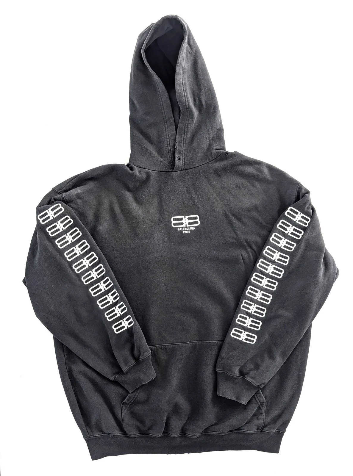 Balenciaga — Balenciaga BB Pixel Embroidery Hoodie Sweatshirt — streetwear — resale
