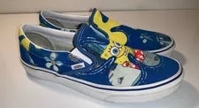 Vans X Spongebob Squarepants Casual Slip-On Low Cut Shoes Multicolored 11 2