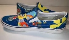 Vans X Spongebob Squarepants Casual Slip-On Low Cut Shoes Multicolored 11 3
