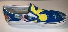 Vans X Spongebob Squarepants Casual Slip-On Low Cut Shoes Multicolored 11 4