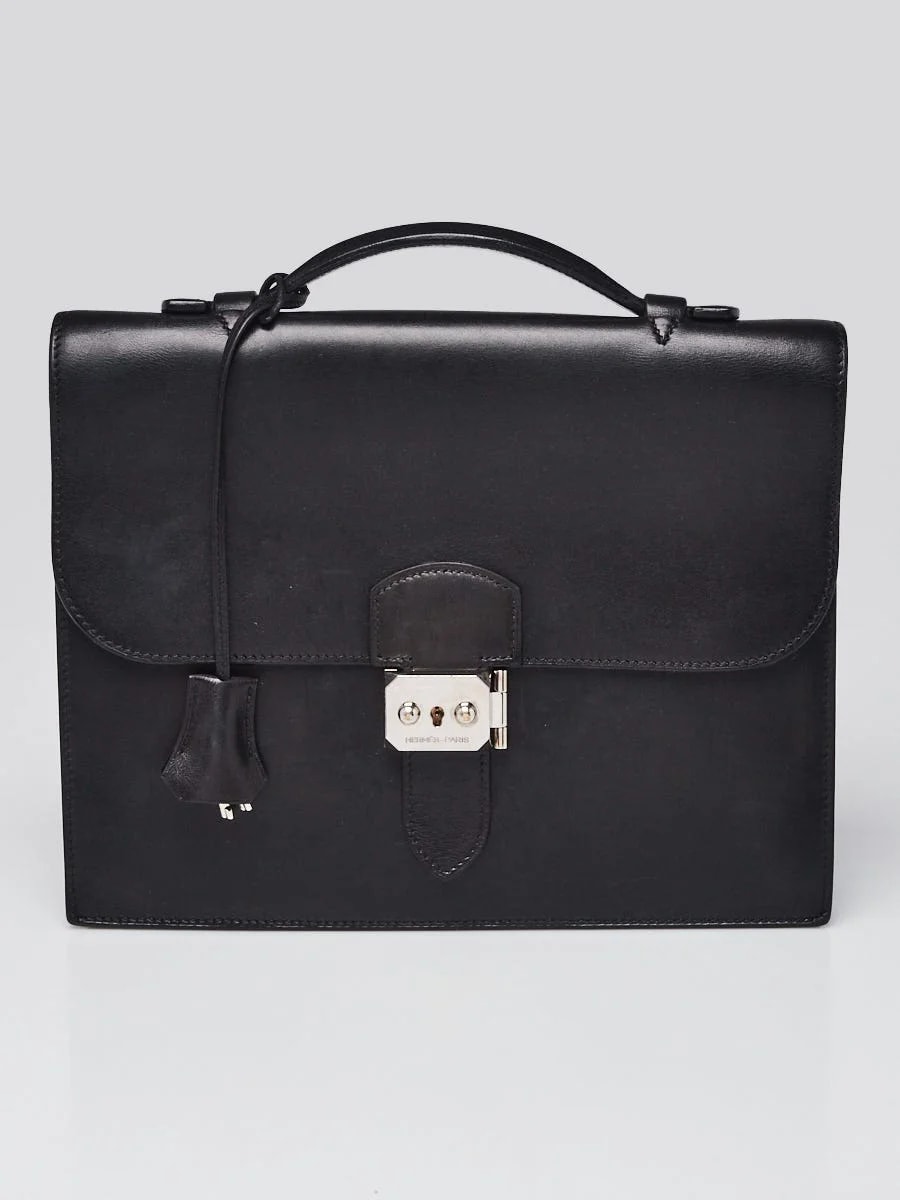 Hermès — Hermes 27cm Palladium Plated Sac A Depeches Briefcase — Handbag — resale