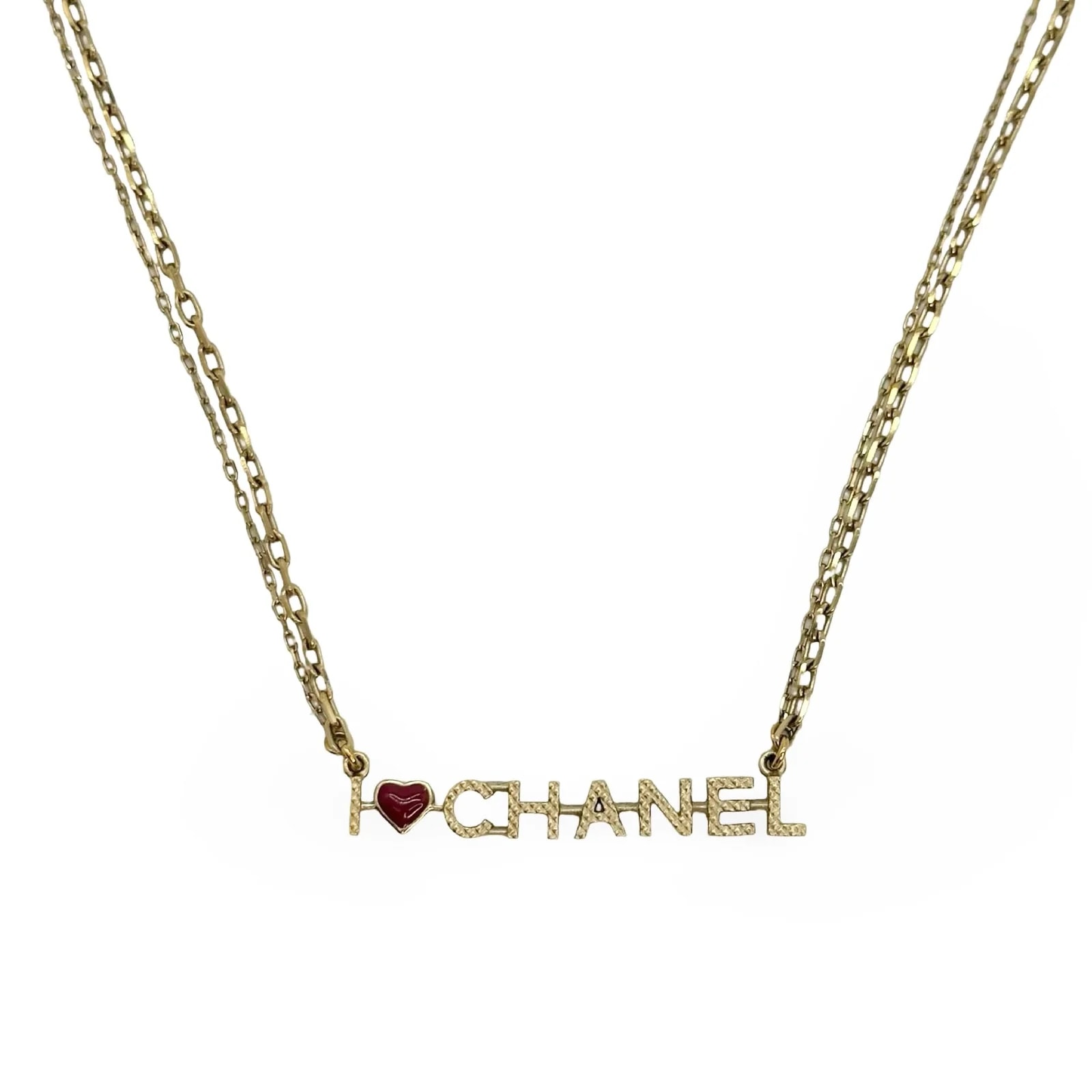 Luv Luxe Scottsdale — Chanel I Heart Chanel Enamel Necklace — Accessory — resale