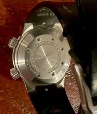 IWC Aquatimer Automatic Diver 200m Rotating Bezel Date Black Dial Rubber 2