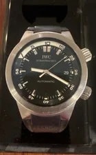 IWC Aquatimer Automatic Diver 200m Rotating Bezel Date Black Dial Rubber 4