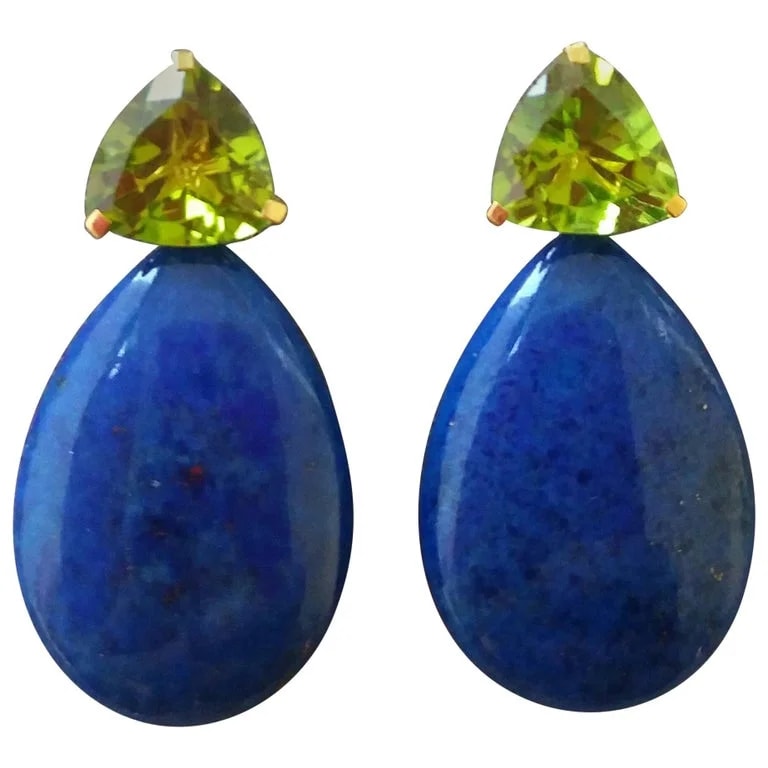 Tutti Frutti Jewellery — Trillion Cut Plain Drops 14 Kt Solid Yellow Gold — Jewelry — resale