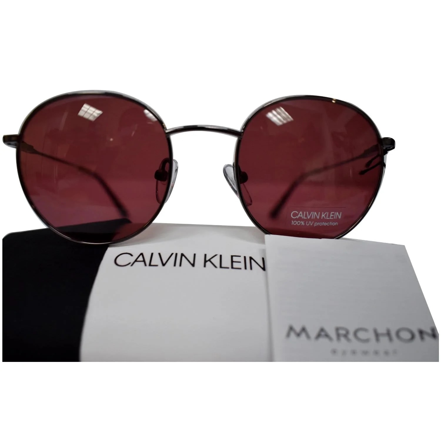 Calvin Klein CK18104S 009 49 Round Sunglasses Lens 2