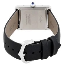 Cartier Tank Quartz Diamond Silver Dial W4TA0030 3