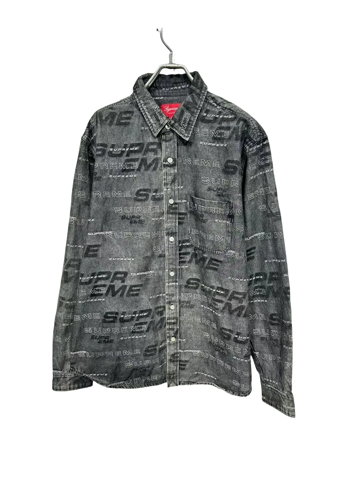 Supreme — Supreme Logo All Over Print Shirt — streetwear — resale