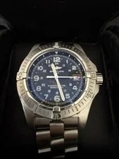 Breitling Colt II Quartz Chronometer 500m Black Dial SS Bracelet 41mm Box Papers 2