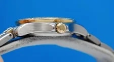 Omega Seamaster 18K Gold & SS - Gold Dial - Diamond Bezel - 2385.11 2