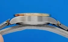 Omega Seamaster 18K Gold & SS - Gold Dial - Diamond Bezel - 2385.11 3