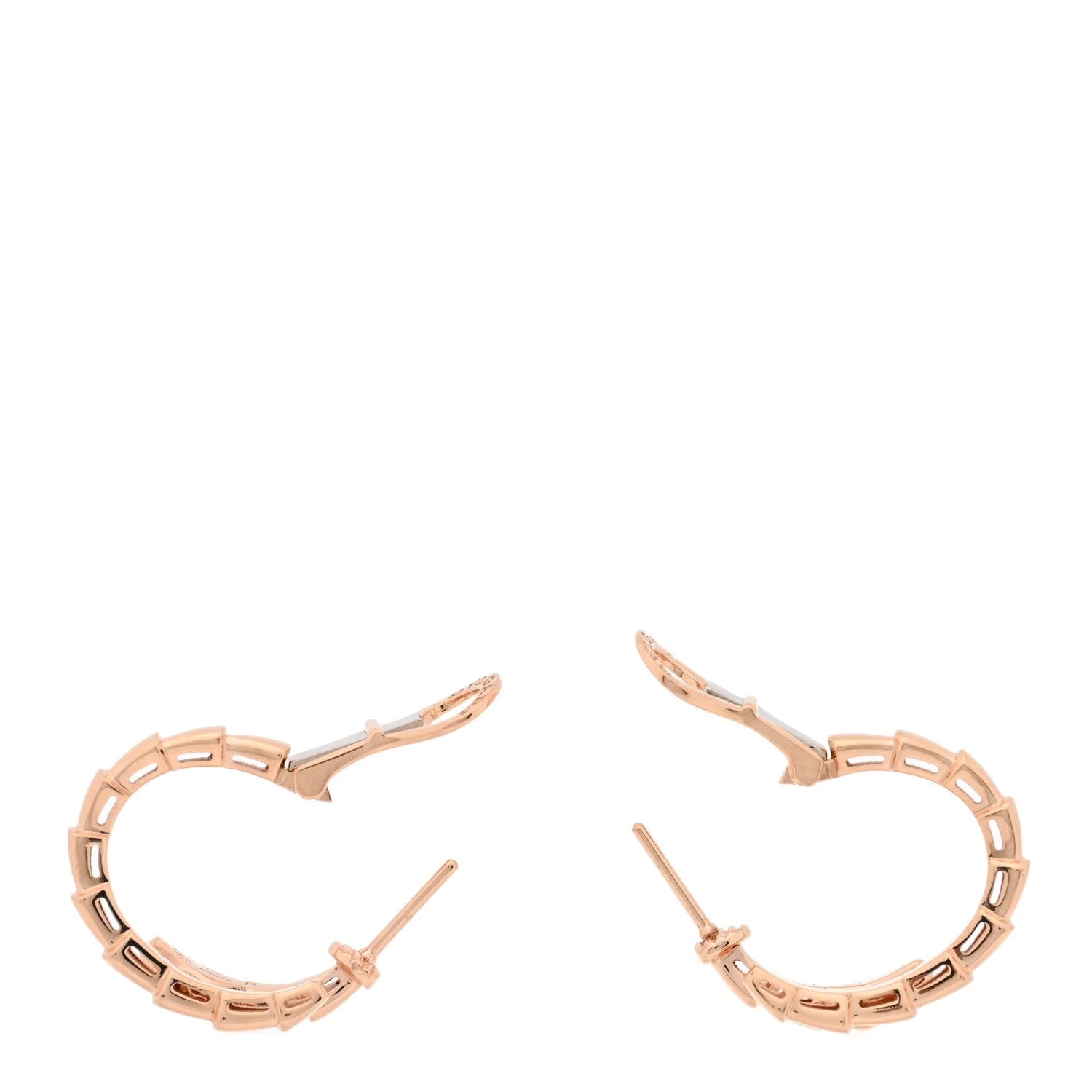 18K Rose Gold Serpenti Viper Hoop 3