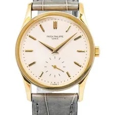 Patek Philippe Calatrava 3796SJ 18k YG Silver Dial Manual 31mm 2