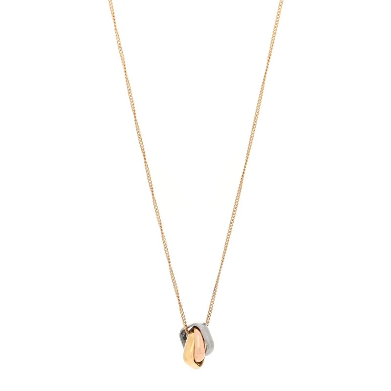 Cartier — 18K White Gold Trinity Cushion — Jewelry — resale