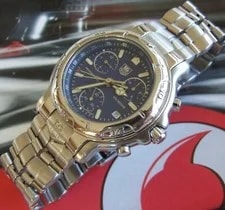 TAG HeUeR Classic 6000 Chronograph ~CH1111~BLUE~SS Bracelet~IMMACULATE 3