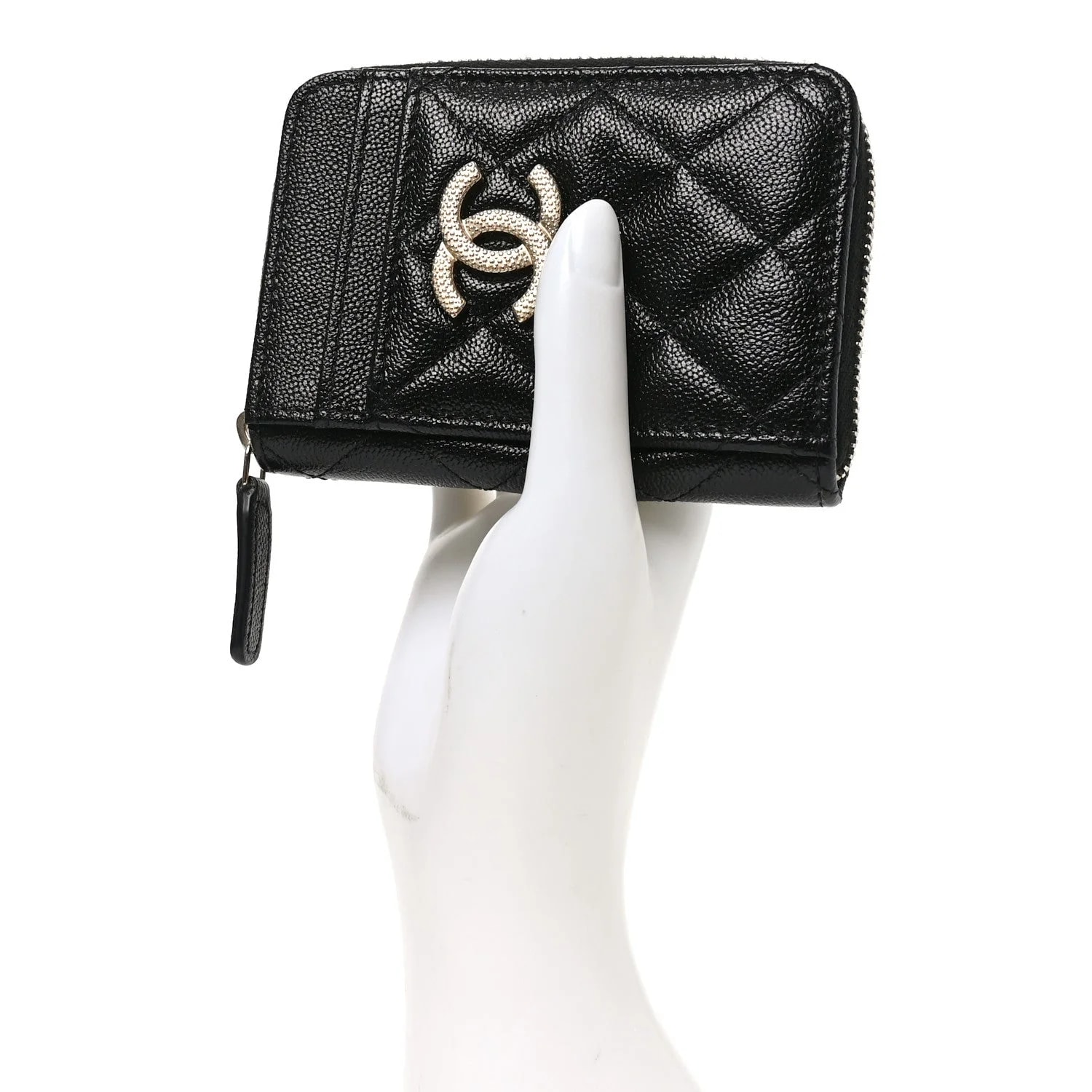 Studded CC Zip Card Holder 2